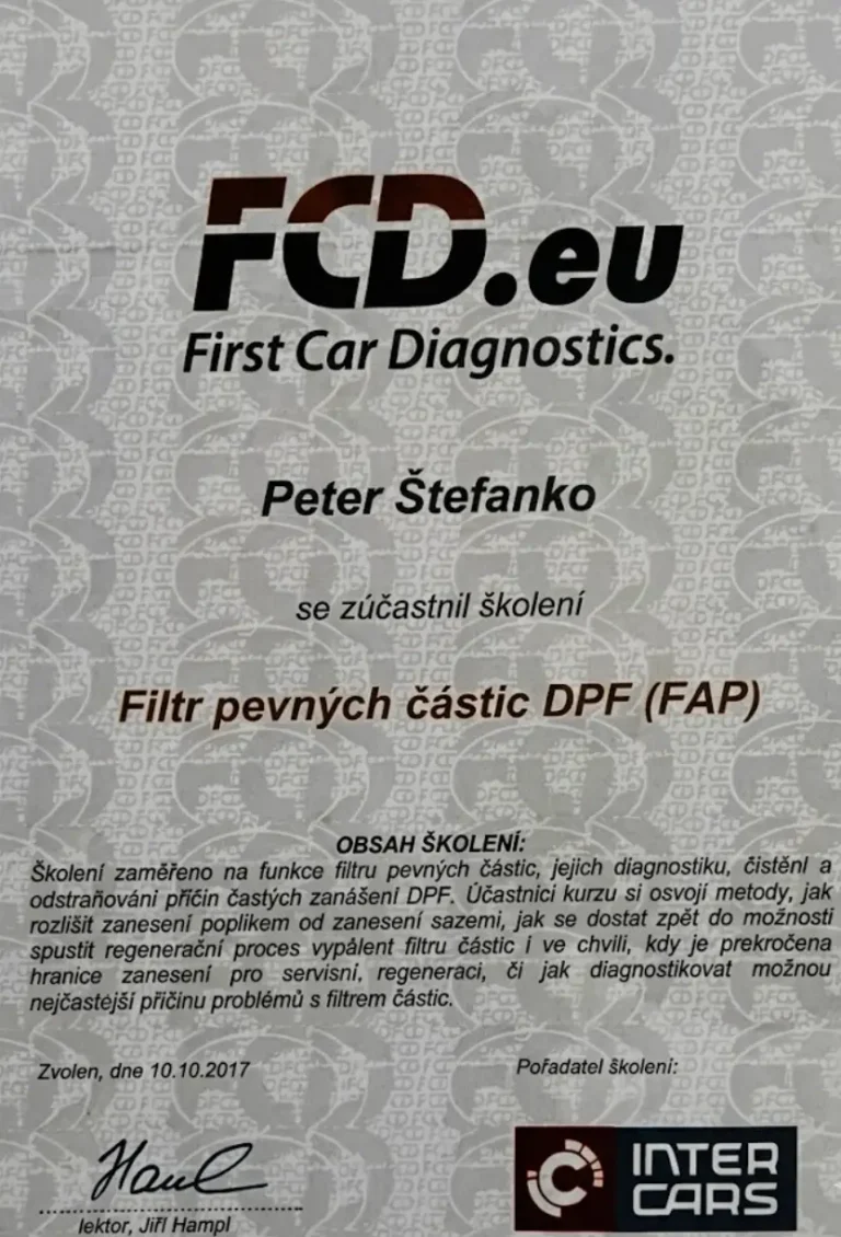 FCD-EU Certifikat