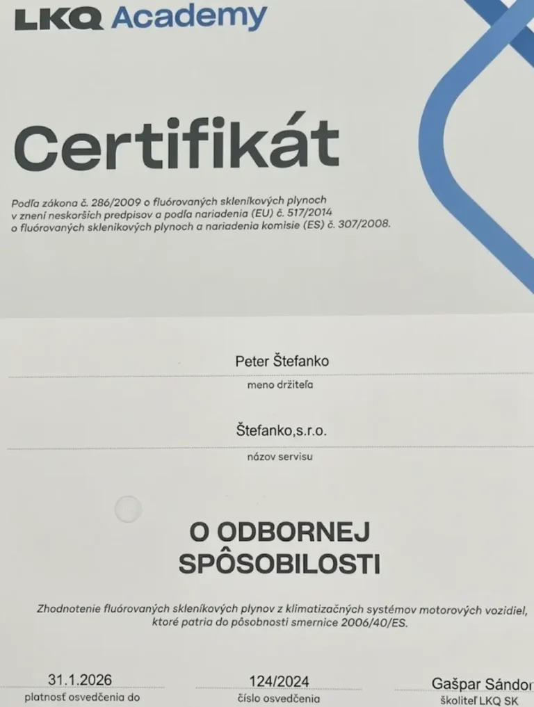 LKQ Certifikat